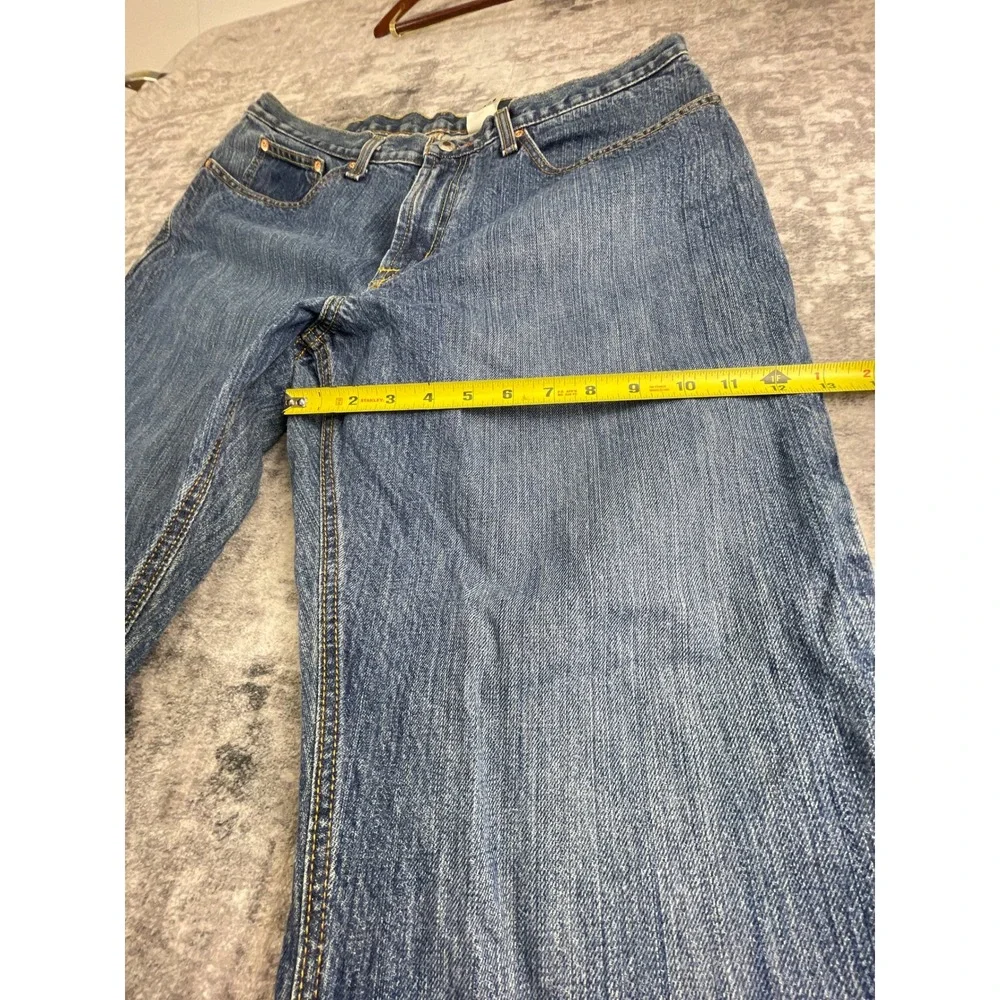 Cinch Mens 38x30 Relaxed Fit Straight Cut Jeans Medium Blue Denim Western Work